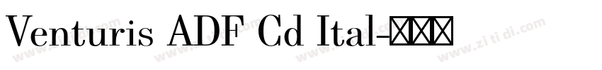 Venturis ADF Cd Ital字体转换